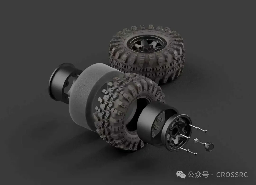 Crawling kit - EMO XX2 1/5 RTR 775 Brushed kit (Gun metal gray)